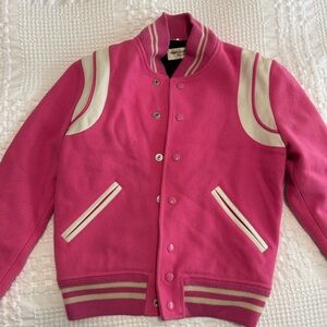 Saint Laurent Pink Teddy Jacket RARE